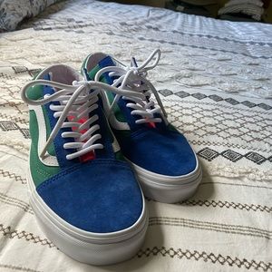 Multi colored vans!